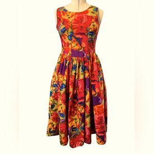 Vintage Sante Dress Size Small Retro Vacation Party Summer